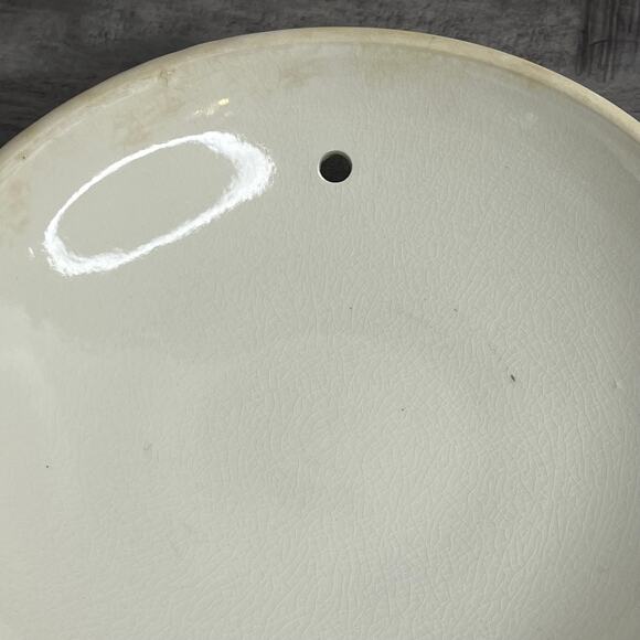 Vintage lot of 2 Handpainted Floral Asian Ceramic Rice Bowl Vented Lids - Picture 5 of 6